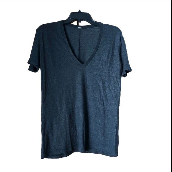 MONROW Classic V-Neck Heather Short Sleeve Tee - S - Picture 1 of 11